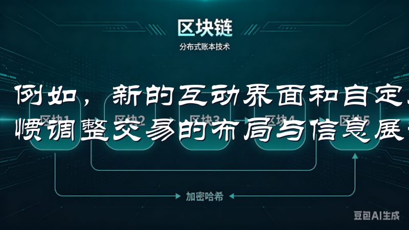 例如，新的互动界面和自定义显示选项，让用户可以根据个人习惯调整交易的布局与信息展示。
